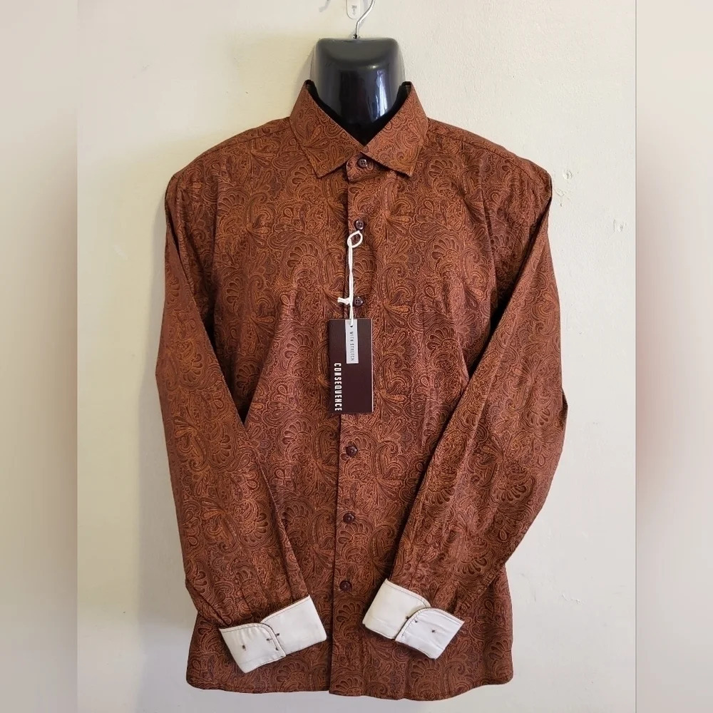 Consequence Men's Button Down Shirt (Size L)